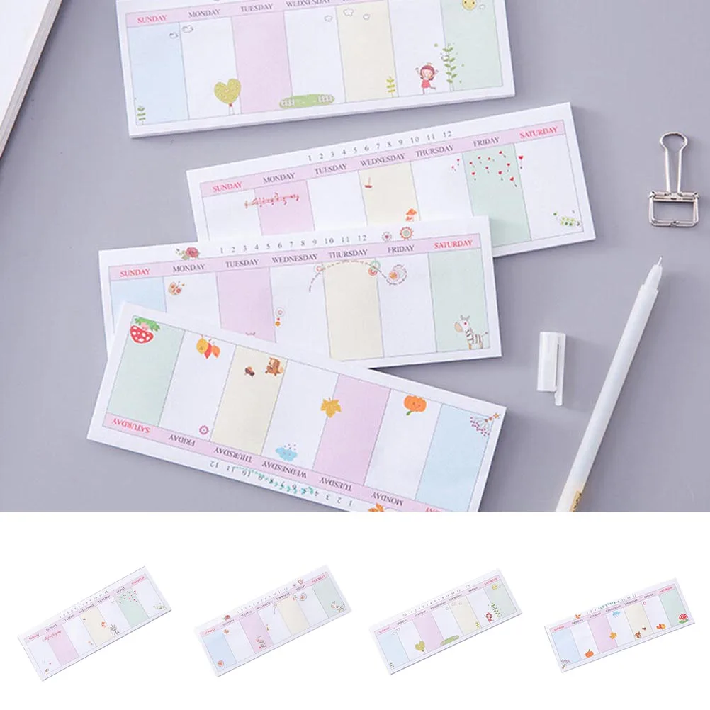 

Weekly/Daily Planner Sticker Sticky Notes Memo Pad Schedule Check List School Stationery gifts 40 Sheets Drop Shipping