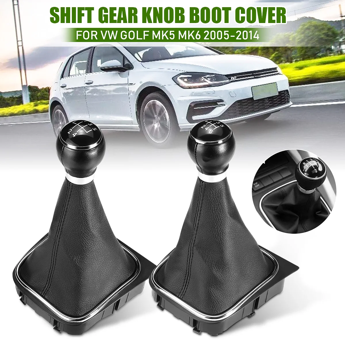 

5 6 Скорость кожаная ручка переключения рулевого механизма автомобиля палка Пылезащитный чехол для VW Golf MK5 MK6 Golf 5 6 кролик Jetta MK6 2010 2011 - 2014 для у...