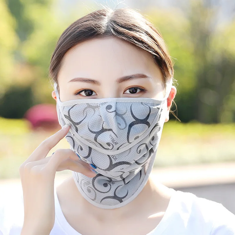 Пылезащитная маска летняя модная уличная дышащая Солнцезащитная женская для шеи
