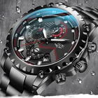 Часы мужские Кварцевые водонепроницаемые, из нержавеющей стали, 30 м