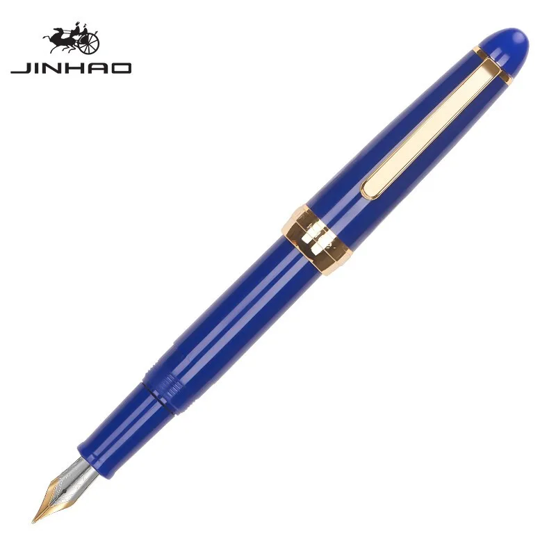 Jinhao перьевая ручка среднего размера 0 5 мм с конвертером металлические роскошные