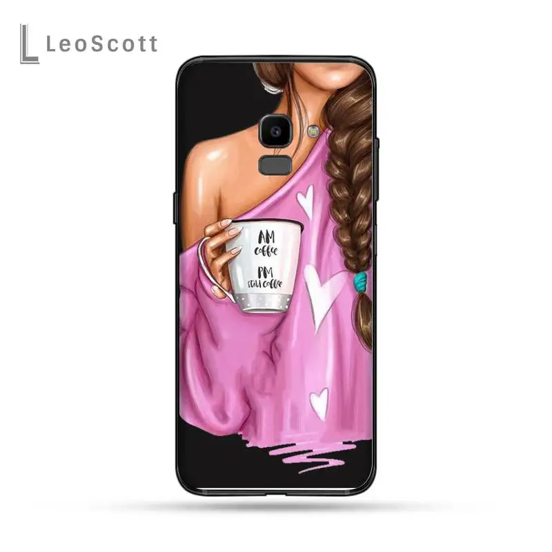 

Fashion High heels Girl Flower Phone Case For Samsung Galaxy J2 J4 J5 J6 J7 J8 2016 2017 2018 Prime Pro plus Neo duo