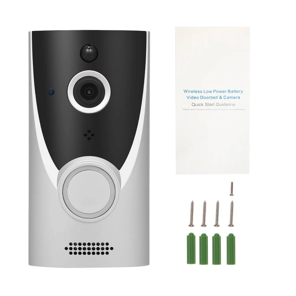 Дверной звонок Wi-Fi умный беспроводной визуальный видеодомофон 720P обнаружение