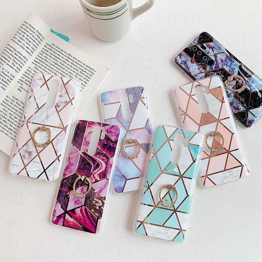 

Phone Case For sFor Xaomi Xiaomi Redmi Note 9S 9 Pro Max 8 7 6 Pro 5 8A Cases Cover For Coque Plating Marble Cases Back Shell