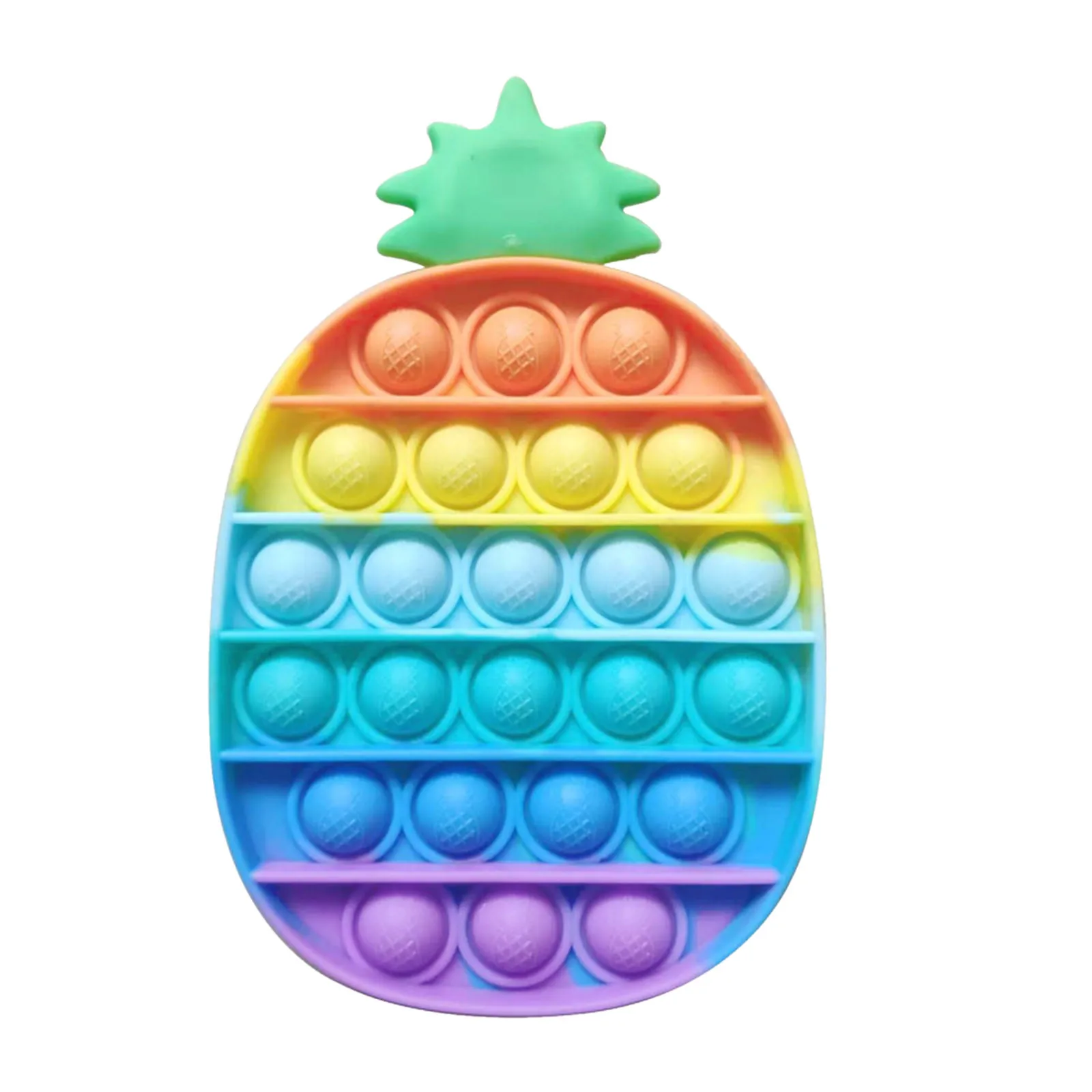 

Colorful Pineapple Squeeze Silicone Toys To Relieve Stress, Release Anxiety, Pushular Toy, Children's Sensory Cognitive Toys