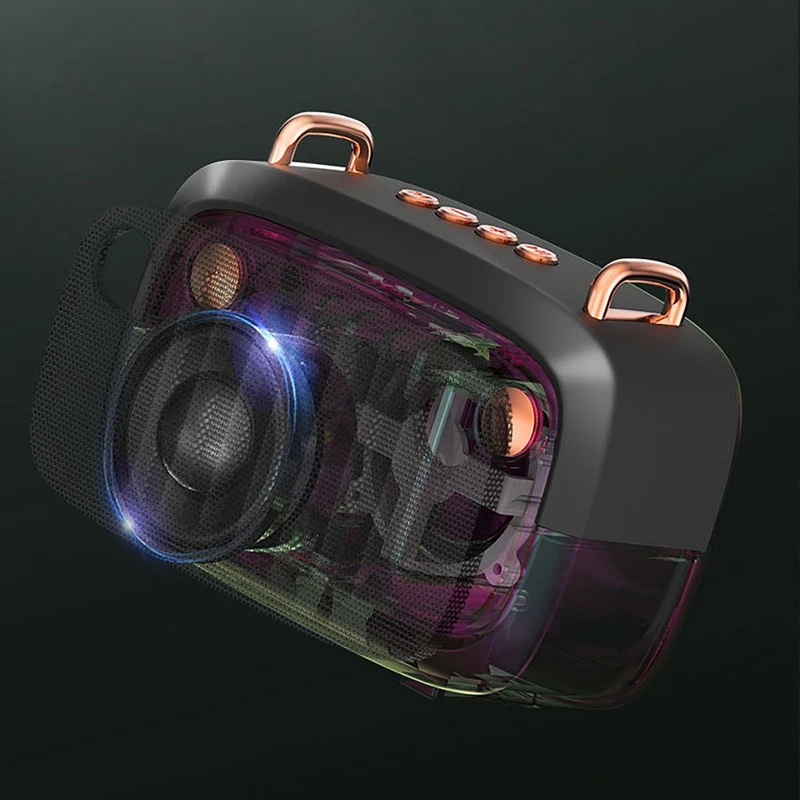 BS32D Wireless Bluetooth Speaker Cartoon Subwoofer Outdoor Card Portable Mini | Электроника