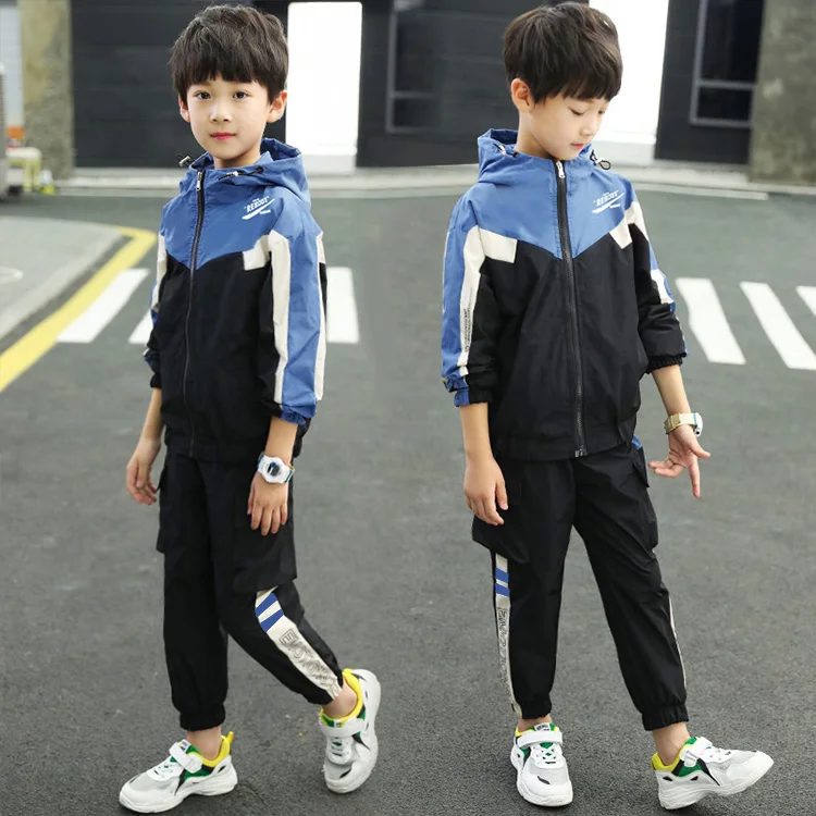 Boys Sportswear Spring Autumn Casual Toddler Teens Clothes Long Sleeve Coat Pant Children Clothing Set Kids Tracksuits |