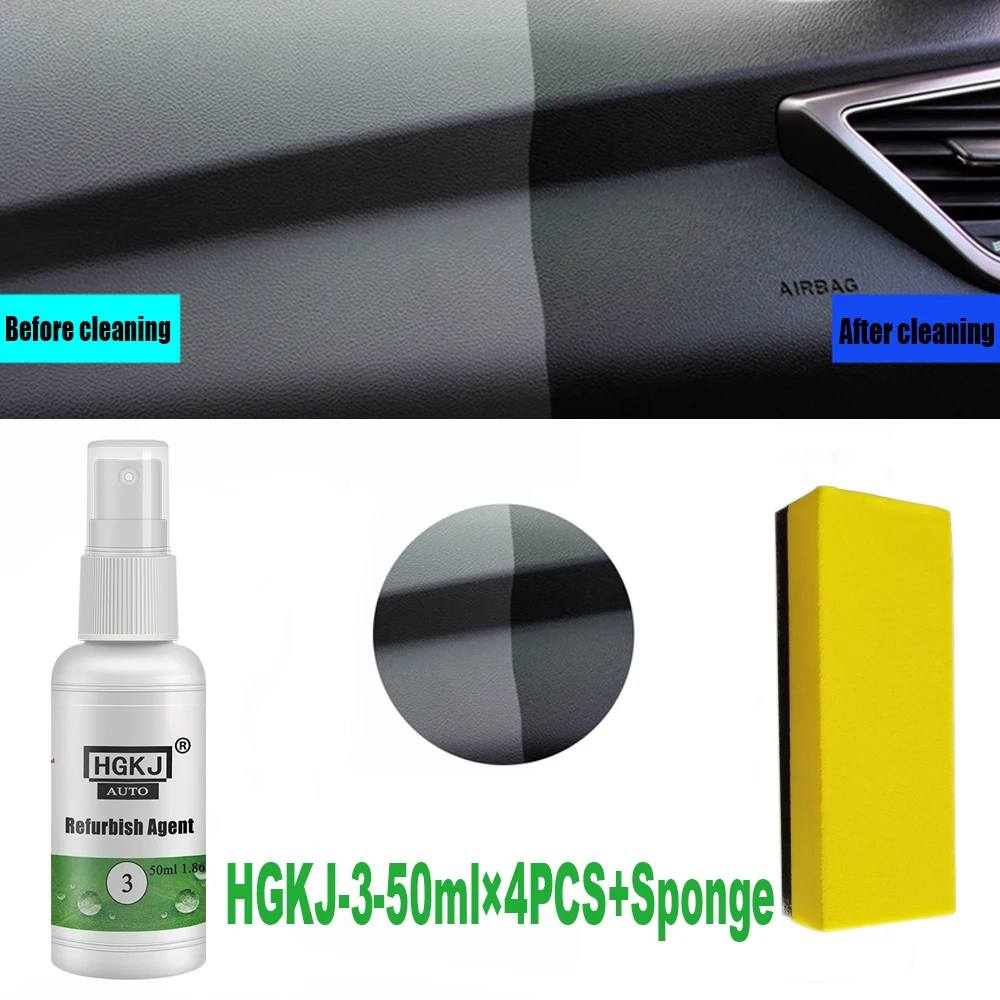 

Жидкий Пенообразователь для кожаных сидений, с губкой, HGKJ-3-50mlX4 шт.