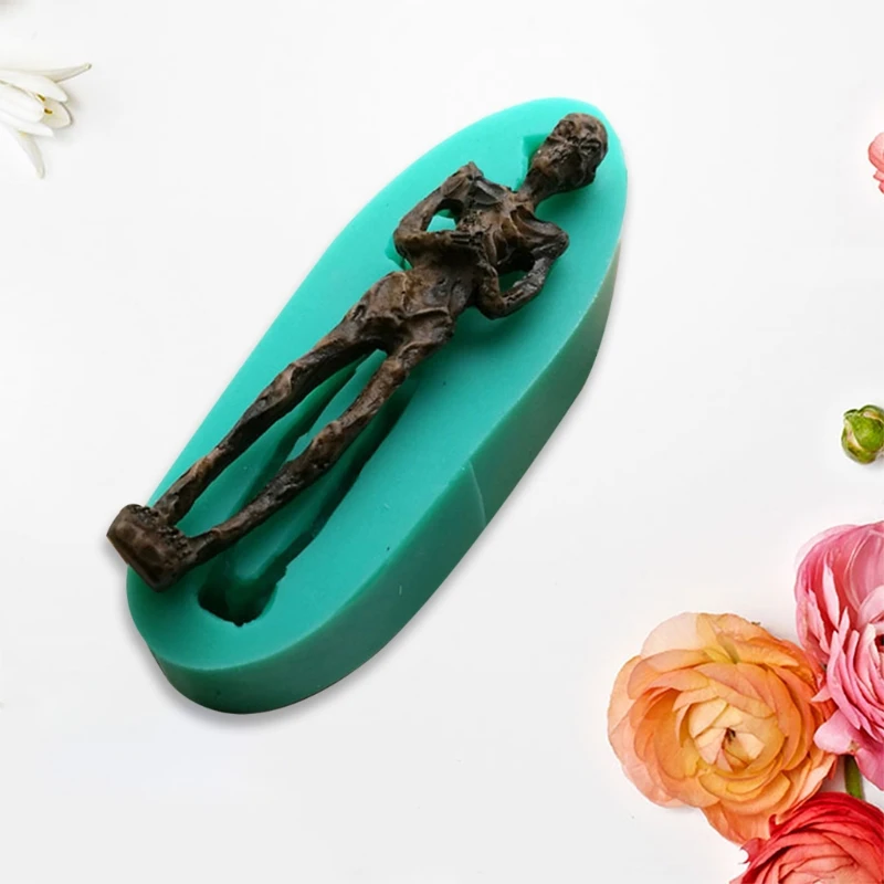 

3 Pcs/Set Epoxy Resin Mold Halloween Funny Coffin Silicone Mould DIY Crafts Aromatherapy Candle Plaster Making Tool