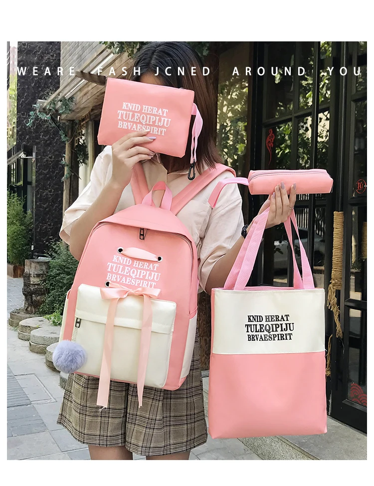 SHUJIN 4 шт./компл. сумки модные женские рюкзаки женские черные роскошные сумки на плечо женские винтажные сумки