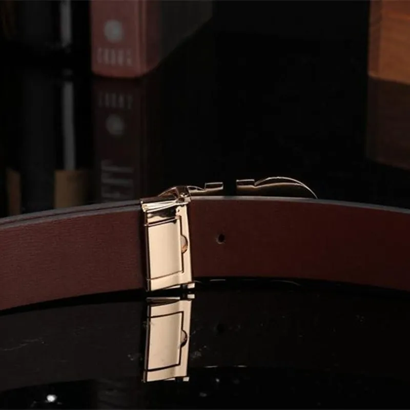 

Man Belt Fashion Designed High Quality Trendy PU Leather Pin Buckle Strap Fancy for Cowboy Jeans