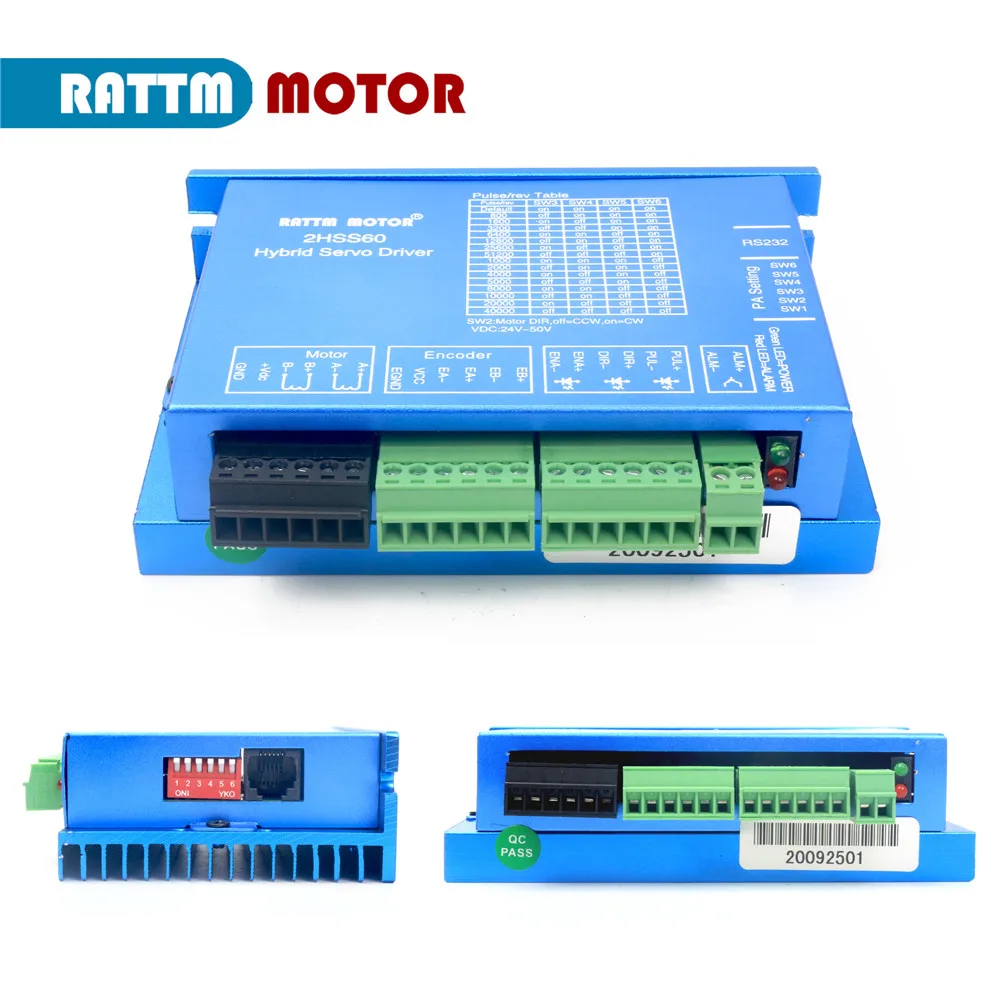 Nema 23 замкнутый контур шаговый двигатель 3N. М с тормозом и 2HSS60 50VAC 2 Фаза Гибридный