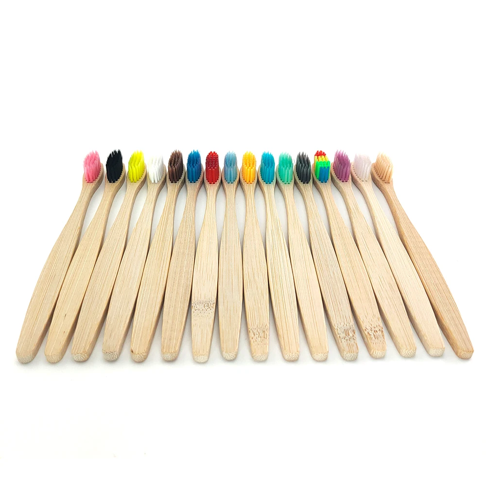 Зубная щетка из натурального бамбука набор туалетных принадлежностей для