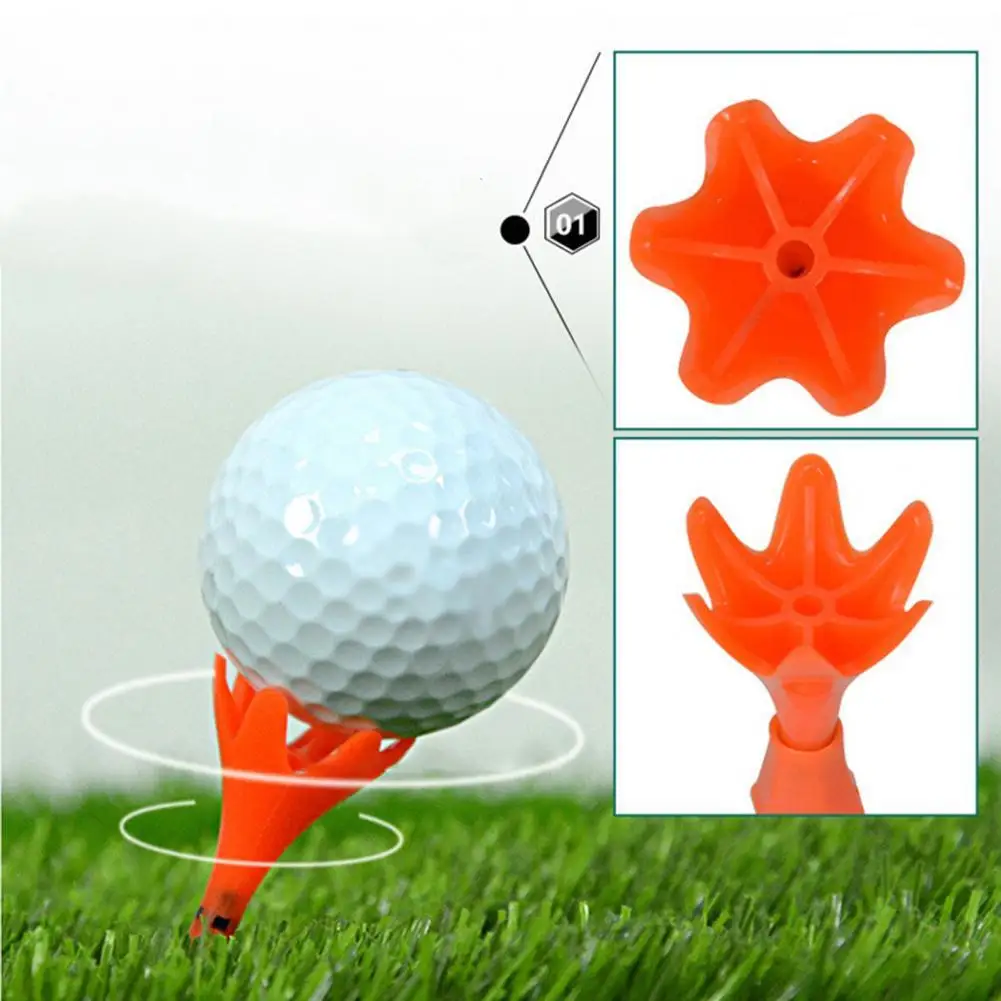 

1pc golf tee, petal rotation limit ball misalignment, adjustable plastic golf tee for clubs Multicolor portable golf accessories