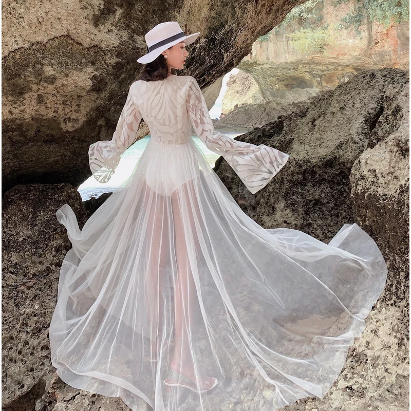 Выходное пляжное платье и туники модная накидка для женщин юбка 2020 суперженская