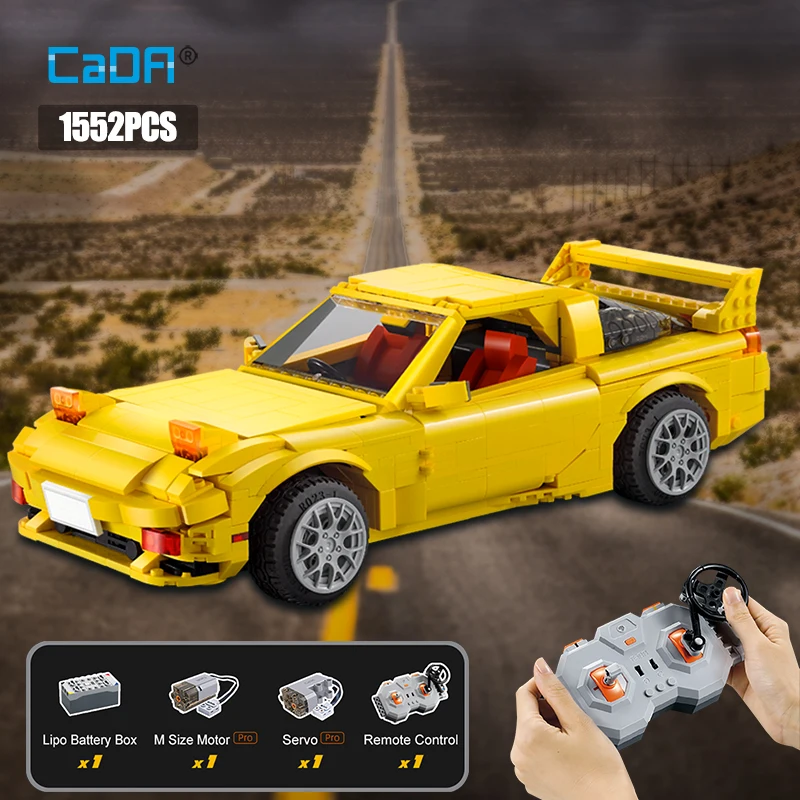 

Cada 1655 шт. город RC/non-р/у дрейфующая гоночный автомобиль RX-7 кубики MOC высокотехнологичных дистанционного Управление спортивный автомобиль, ст...