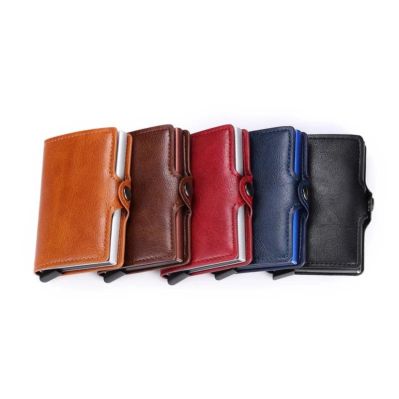 Многофункциональный Безопасный чехол для карт из искусственной кожи с