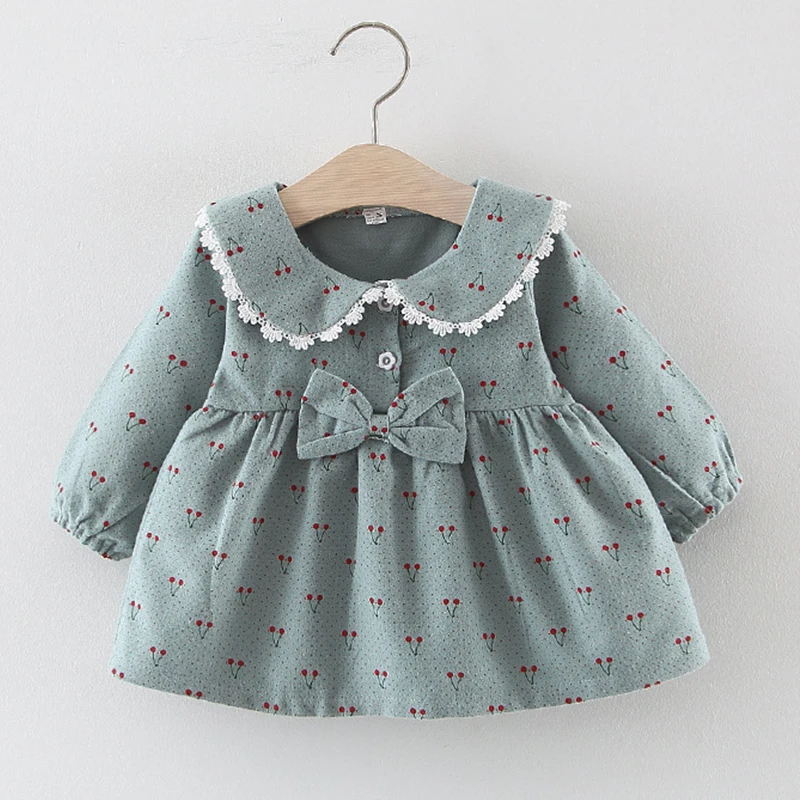 Melario Baby Girls Dress 2022 Spring Cute Bow Mesh Newborn Dress Long Sleeved Princess Dresses For Girl Toddler Kids Dress