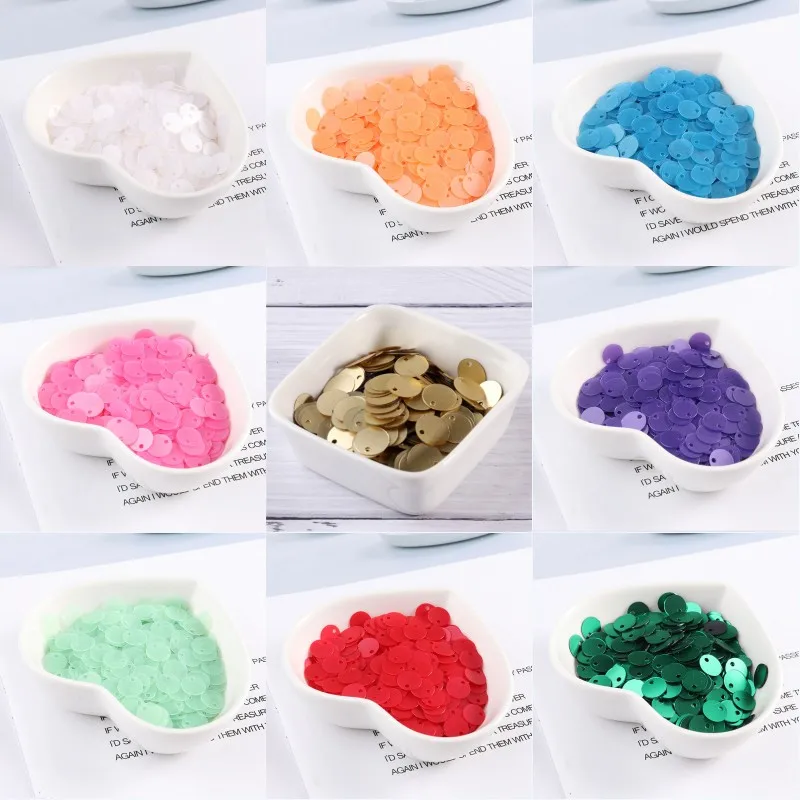 Матовые Блестки для ткани сделай сам ПВХ матовые блестки 6 мм 8 10 с тусклым лаком