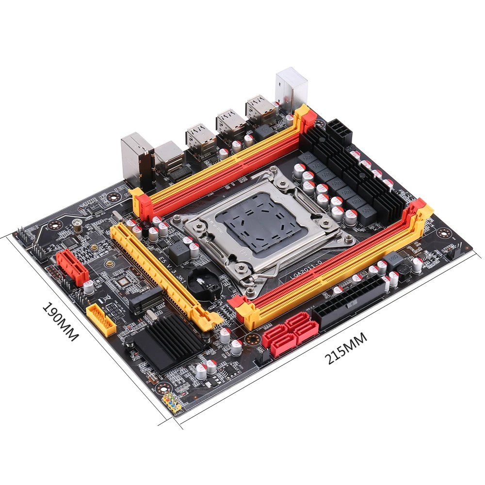 Комплект материнской платы Kllisre X79 LGA 2011 Xeon E5 2620 ЦПУ 2 шт. x 4 ГБ = 8 Гб памяти DDR3 ECC ОЗУ