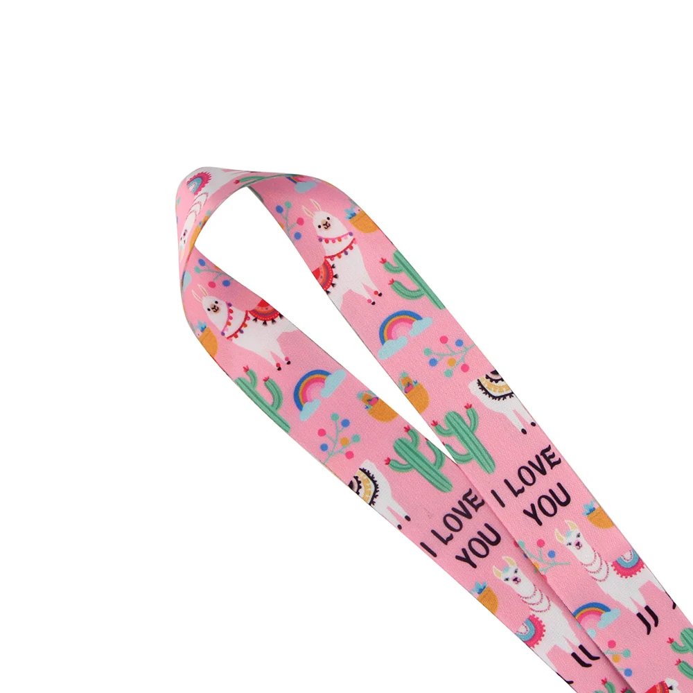 Брелок R862 милый розовый брелок серии альпака шейный ремешок для ключей