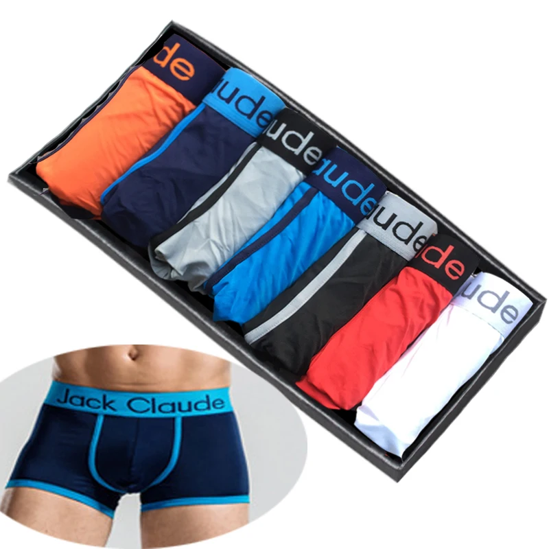 

6pcs/lot Hot Male Underwear Men Boxer Men's Underpants For Man Panties Comfortable Breathable Cuecas Boxer Homme Sexy Boxer Men
