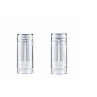 30pcs 30ml 1oz empty transparent round plastic deodorant stick containers 30g clear lip balm tubes for cosmetic packaging