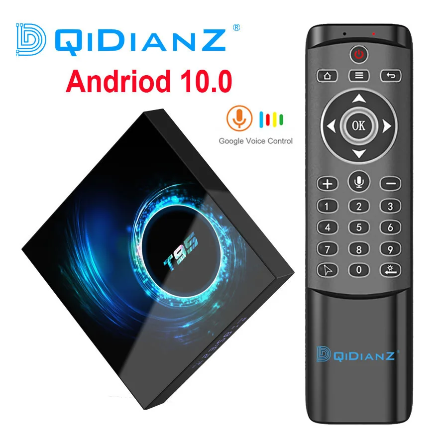 T95 Smart TV Box Andriod 10 0 4 Гб 64 Allwinner H616 четырехъядерный 1080P H.265 4K медиаплеер 2 16
