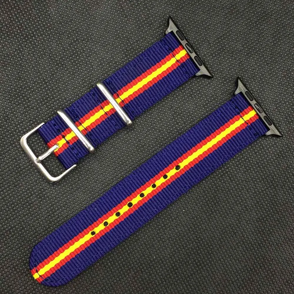 Watchband for Apple Watch 38mm 40mm 42mm 44mm Nylon Watch Strap Bracelet bands for iWatch Series 5 4 3 2 1 for Spain