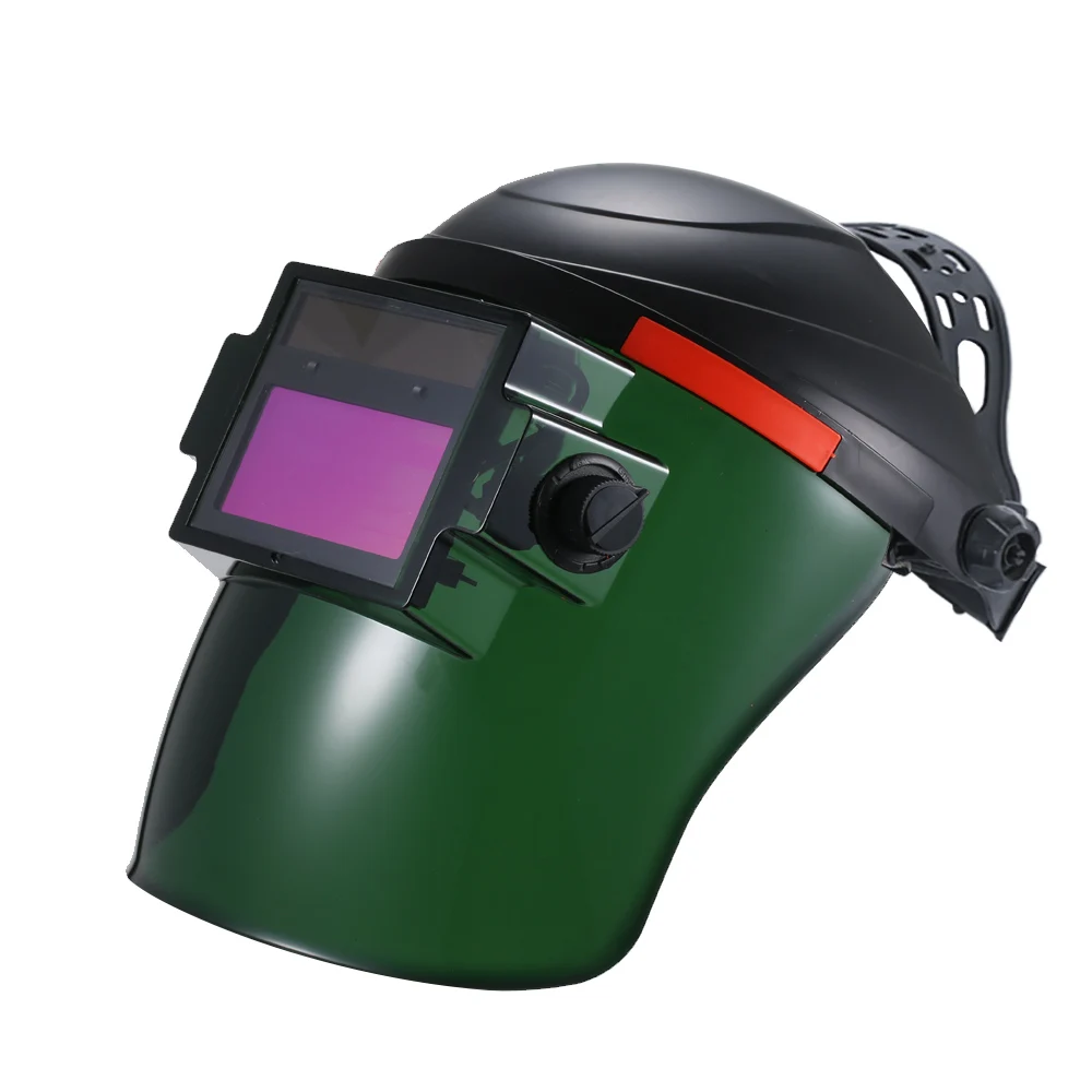 

New Solar Power Auto-Darkening Welding Helmet Automatic Darkening Weld Mask Shield Protection Cap With Lens Adjustable He-adband
