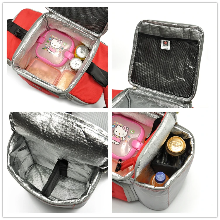 

2021 New High quality Waterproof Picnic lunch bag insulated Portable Fabric Thermal Cooler Bag Large Volume Storage Bag