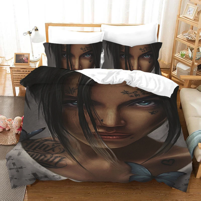 

3D Fashion Sexy Woman Bedding Set Modern Beautiful Girl Duvet Cover Temptation Comforter Set Adults Bed Set Household Queen Size