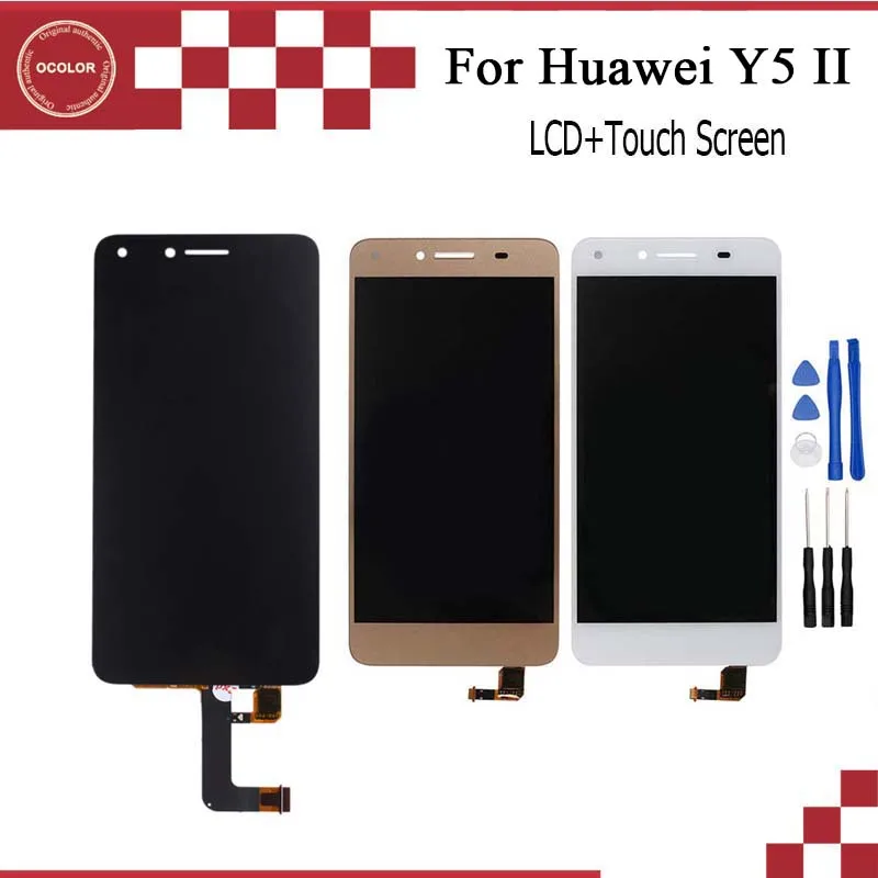ЖК дисплей ocolor для huawei Y5 II инструмент ремонта сенсорного экрана в сборе запчасти 5