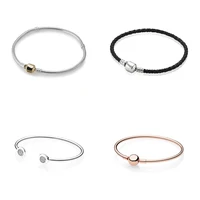 4 style 925 sterling silver charms basic bracelets for women basic chain for women wedding jewlery