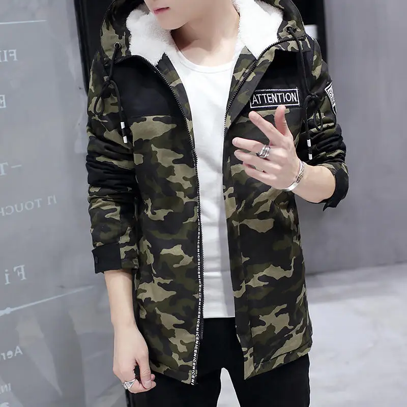 Зимняя мужская куртка хит продаж 2019 камуфляжное армейское толстое теплое пальто
