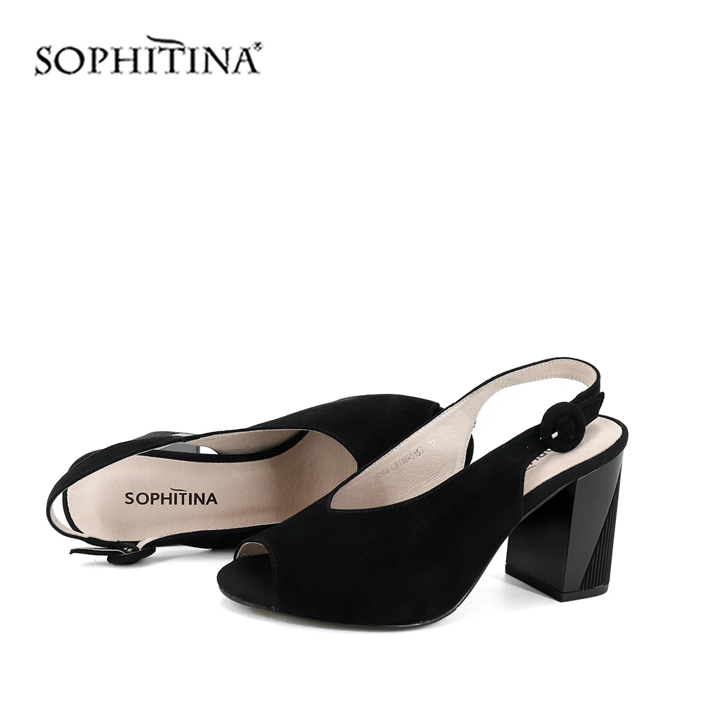 SOPHITINA/однотонные женские босоножки Новый модный дизайн Удобная элегантная обувь