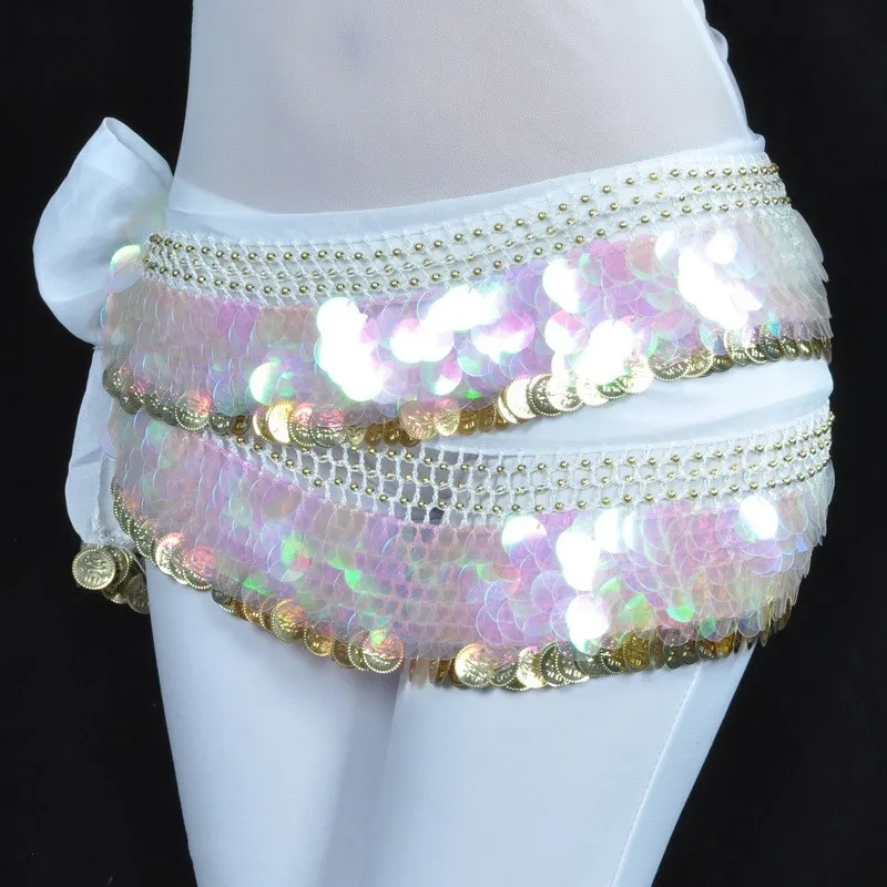 Пояс для танца живота 88 монет набедренный шарф цепочка широкий пояс выступлений