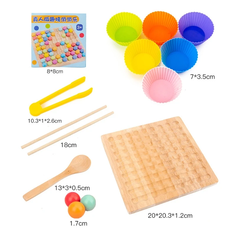 

Wooden Clip Beads Board Game Montessori Educational Wooden Toy Clip Beads Game Puzzle Board Wooden Clip Beads Puzzle