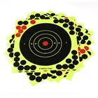 10 шт. в партии, цветные брызги, цветочные мишени, 8-дюймовая клейкая реактивная искусственная кожа, легкая цель для съемки, долговечная реактивная цель