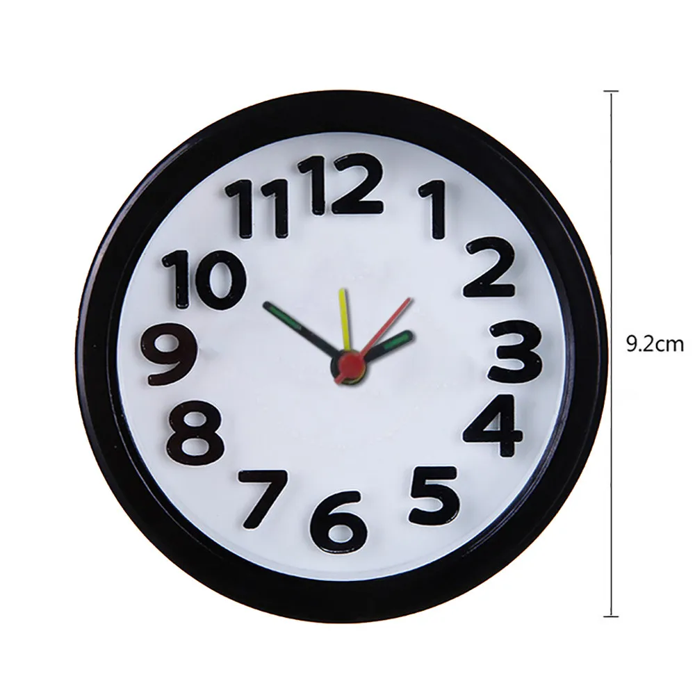 Круглый маленький компактный дорожный Кварцевый Будильник милый портативный