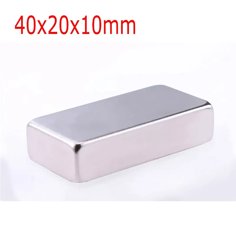 

1~10Pcs 40x20x10 Neodymium Magnet NdFeB Magnets 40*20*10 Block Super Powerful Strong Permanent Magnetic imanes Block 40x20x10mm