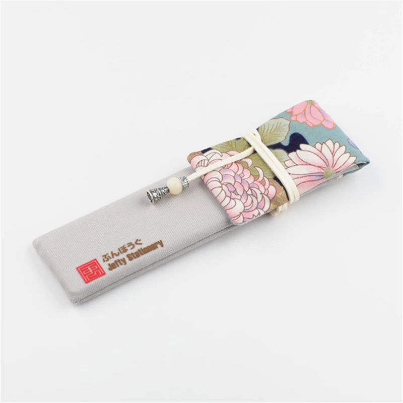 Ручная работа цветочный принт чехол в японском стиле для ручек пенал портативный