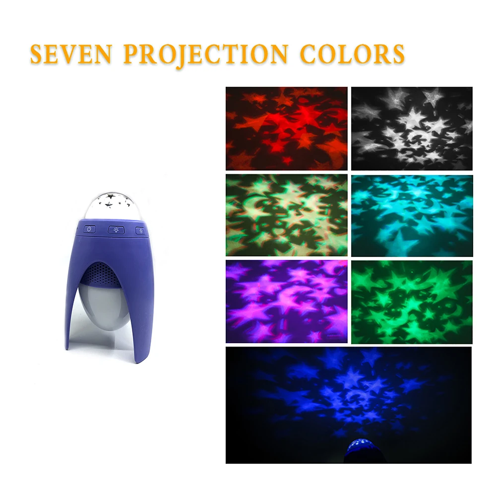 

Projection Lamp Bluetooth Music Light Alarm Clock Lullaby Gift For Children Children Projection Lamp Baby Bed Room Lamp