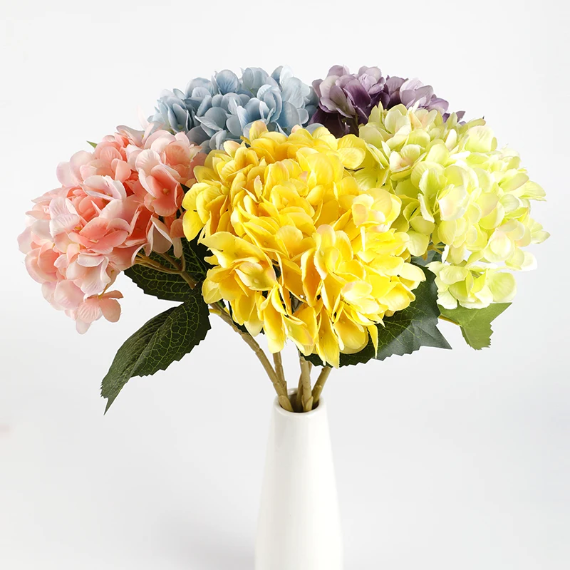 

Fake Hydrangea Bouquet Vases for Home Decoration Accessories Wedding Bridal Accessories Clearance Needlework Artificial Flowers
