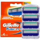 4 шт.лот лезвия для бритвы для мужчин лезвия для бритья Безопасные лезвия кассета бритва подходит для Gillette Fusion