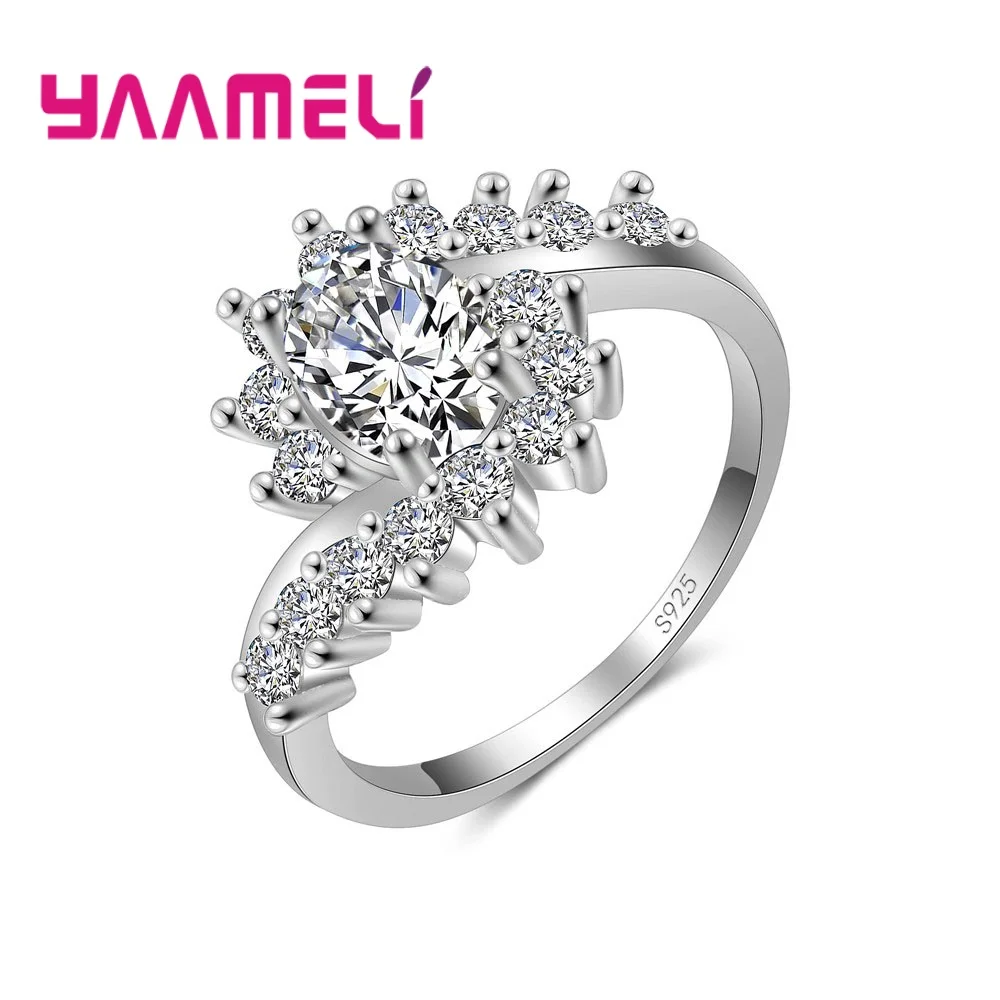 Hot Sale 925 Sterling Silver Oval CZ Diamond Rings for Women Wedding Trendy Jewelry Antique 6/7/8/9/10 Rings Anillos