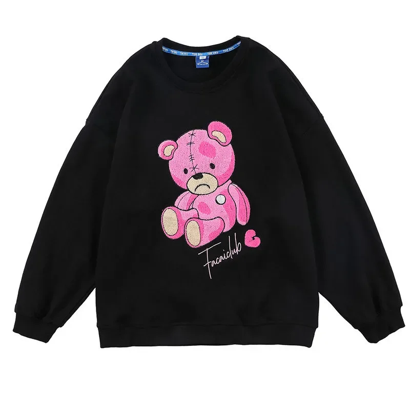 

Harajuku Fashion Women Hoodies Winter Clothes Kawaii Cute Bear Anime Sweatshirt Teen Girls Aesthetic Long Sleeve Pullover 2021