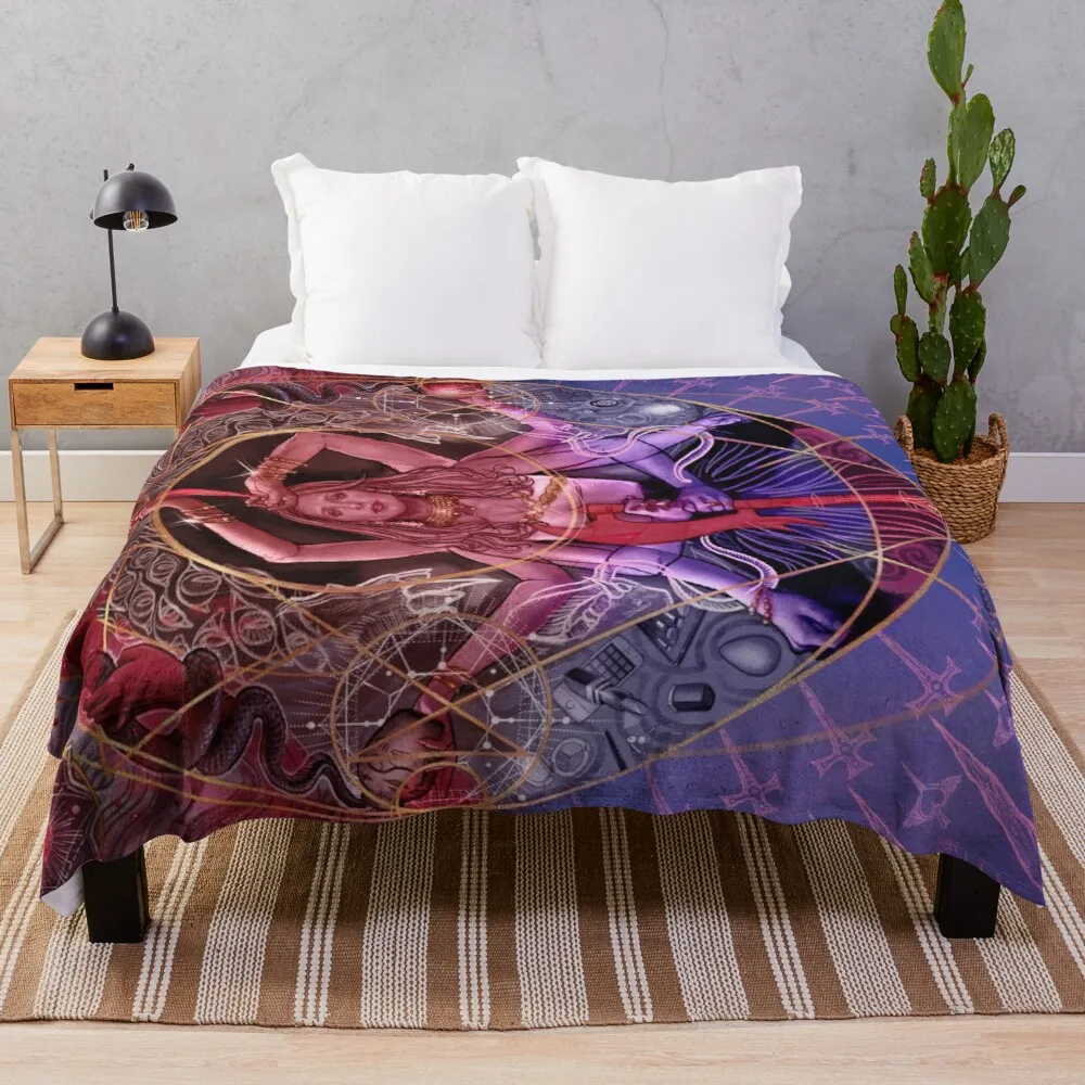 

Queen of Slayers Plush Throw Fleece Blanket Throw for Boys BedSpread Sofa Bedroon Décor