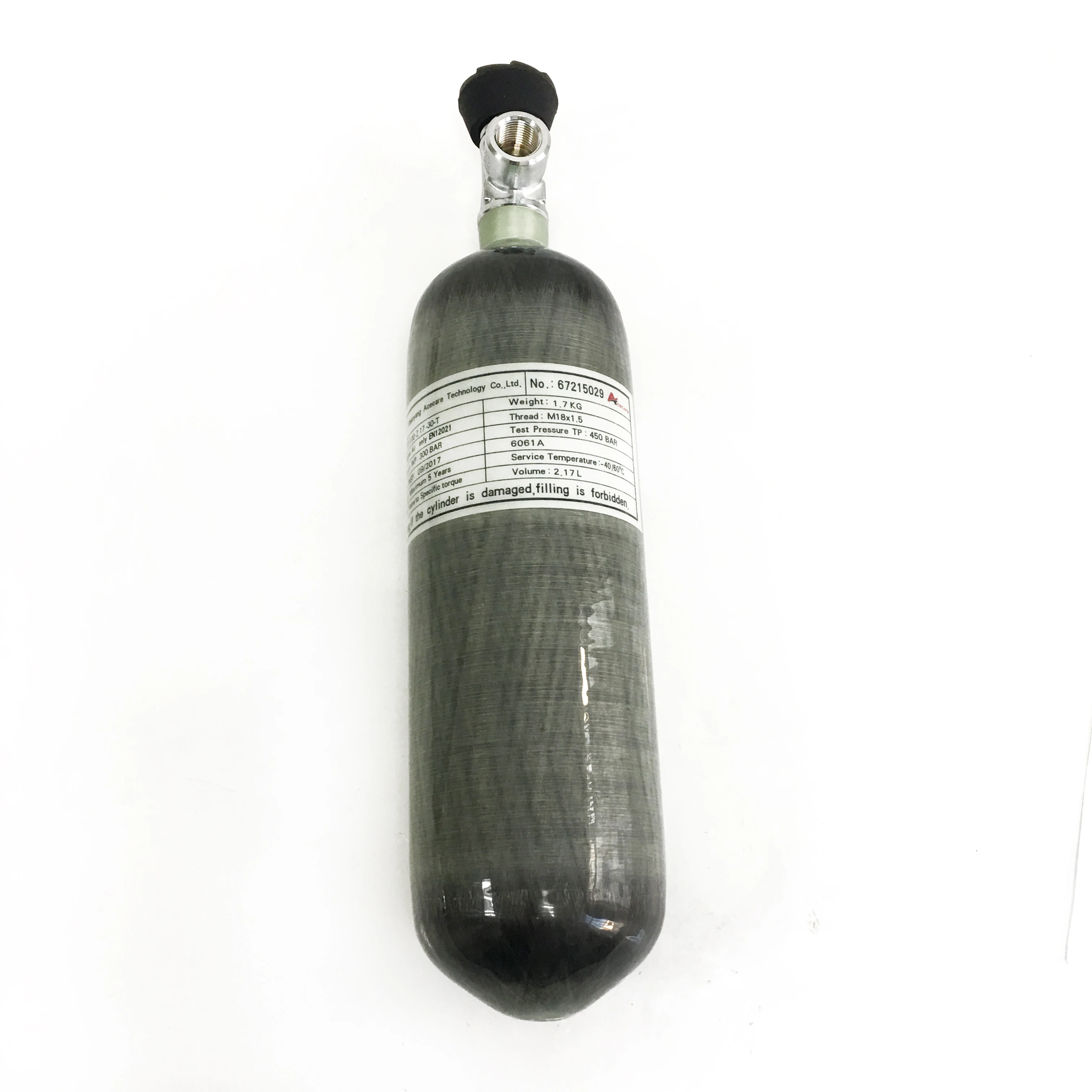 Acecare 4500Psi HPA Пейнтбол воздушный пистолет Танк 2.17L PCP цилиндр 300 бар с PCP клапан цель для ВВС Кондор пневматическая винтовка страйкбол