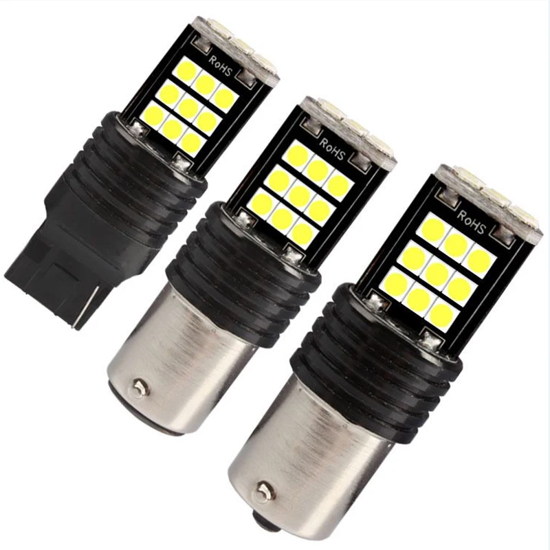 2 шт. 12-24 В TL 3030 24 SMD светодиодный Canbus лампа 1156 1157 7440 7443 без ошибок Авто Вождение светильник сигнал поворота, стоп-сигналы белый красный